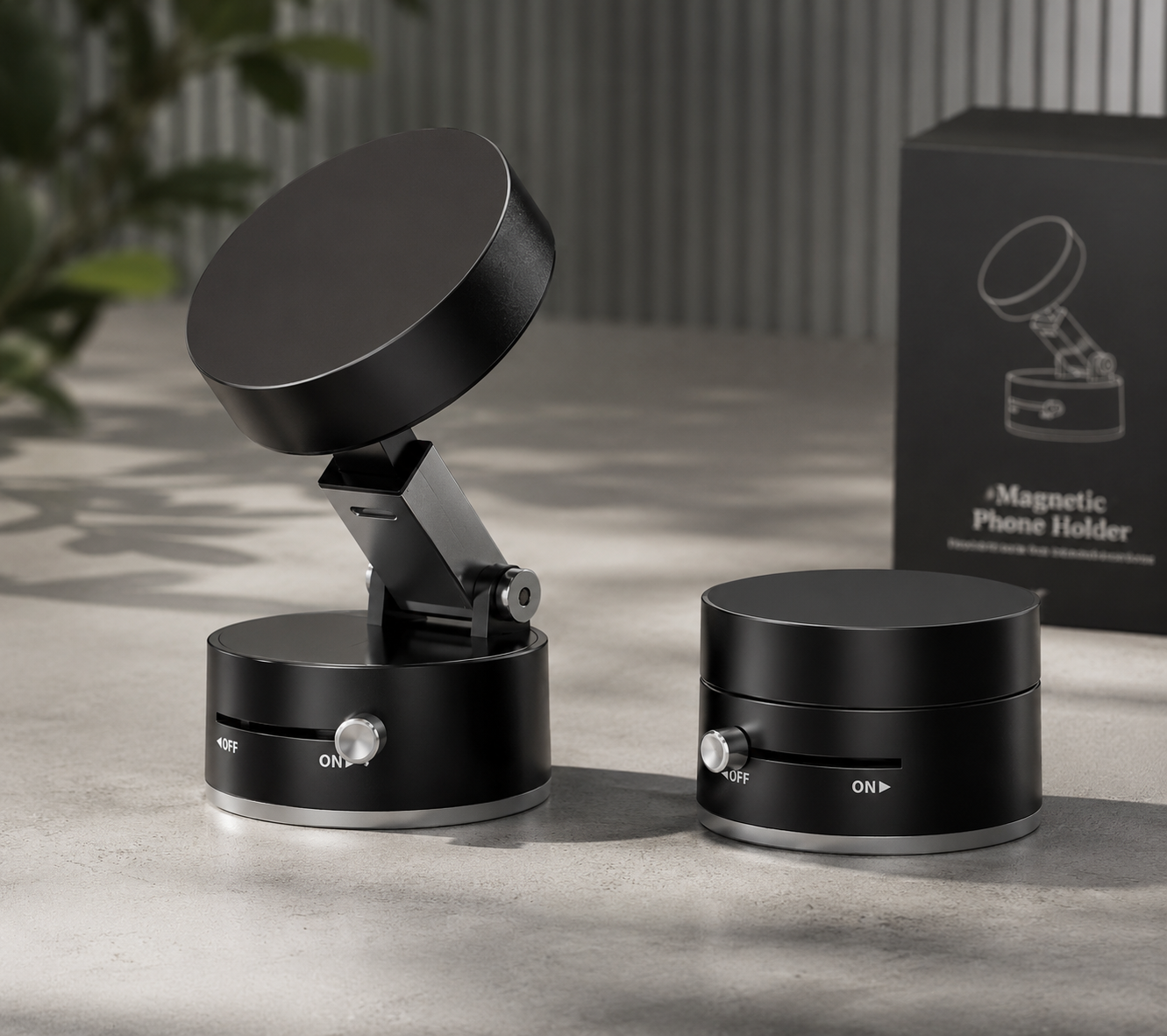 VacuGrip™ 360 || 360° Magnetic Vacuum Phone Mount