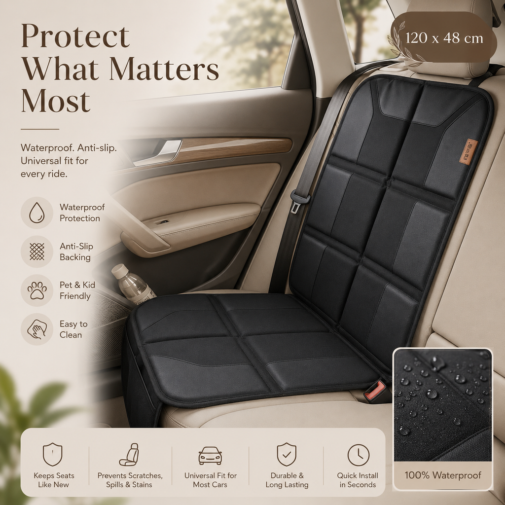 SeatShield™ Pro || Waterproof Car Seat Protector Mat